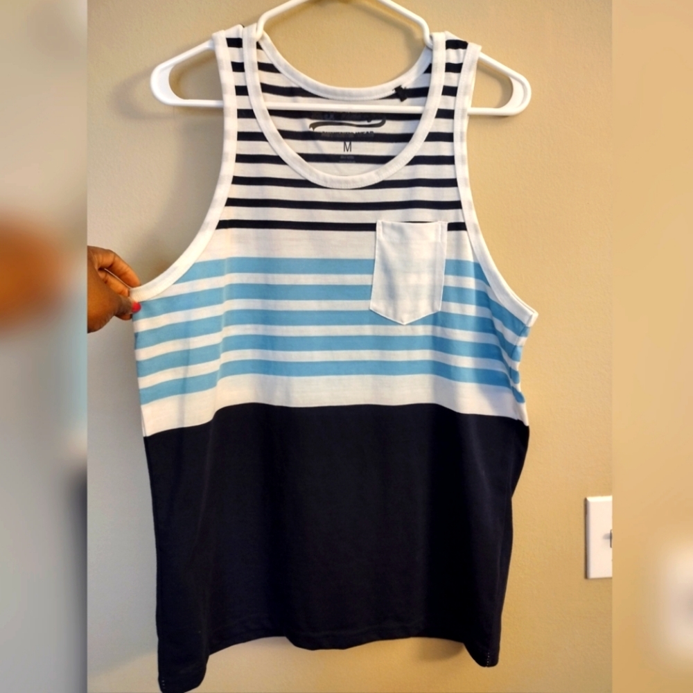 U.S Vintage shirt  multi striped tank tops- Size M